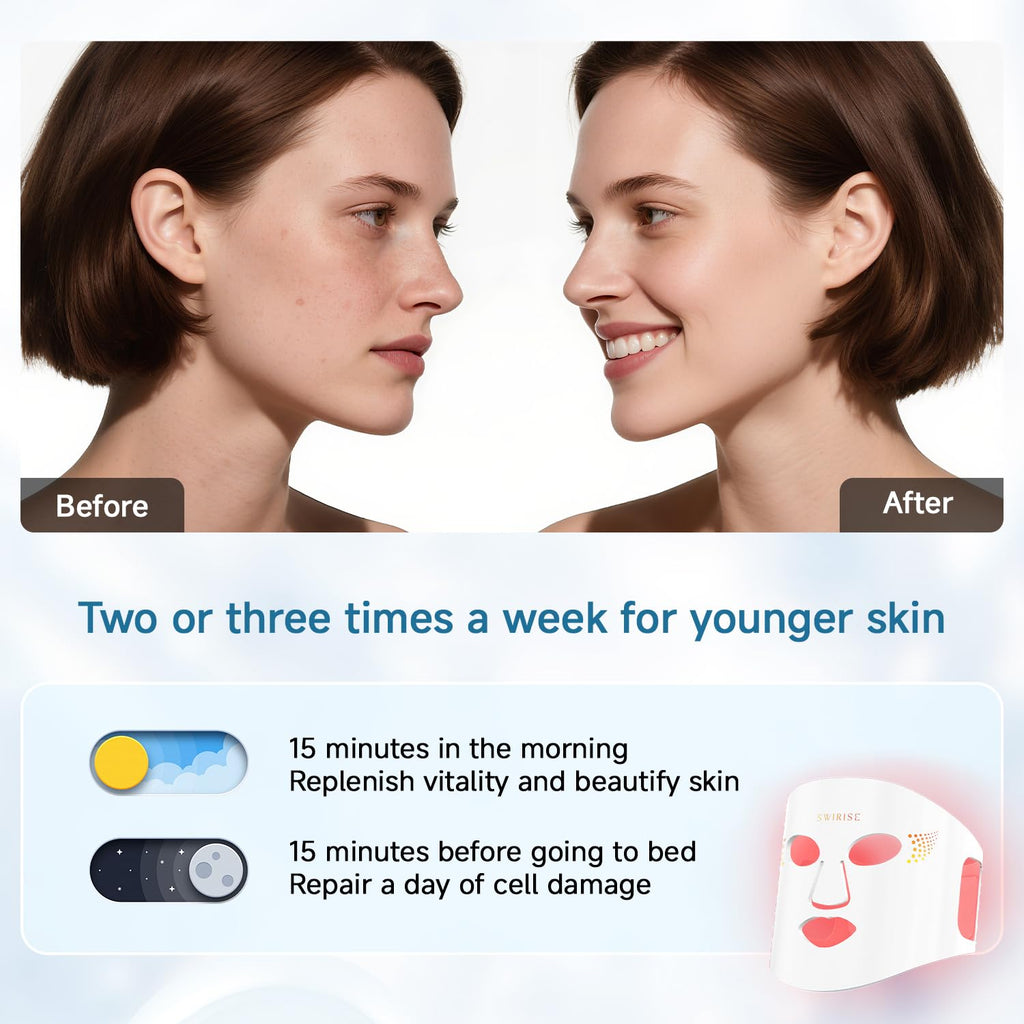 Red Light Therapy Face & Neck Mask