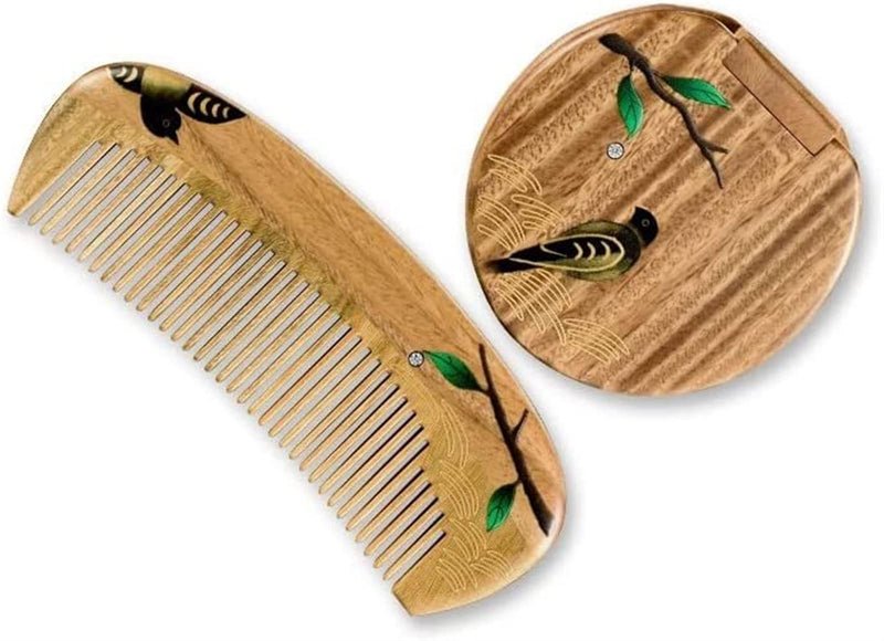 Portable Hair Comb & Mirror Gift Set