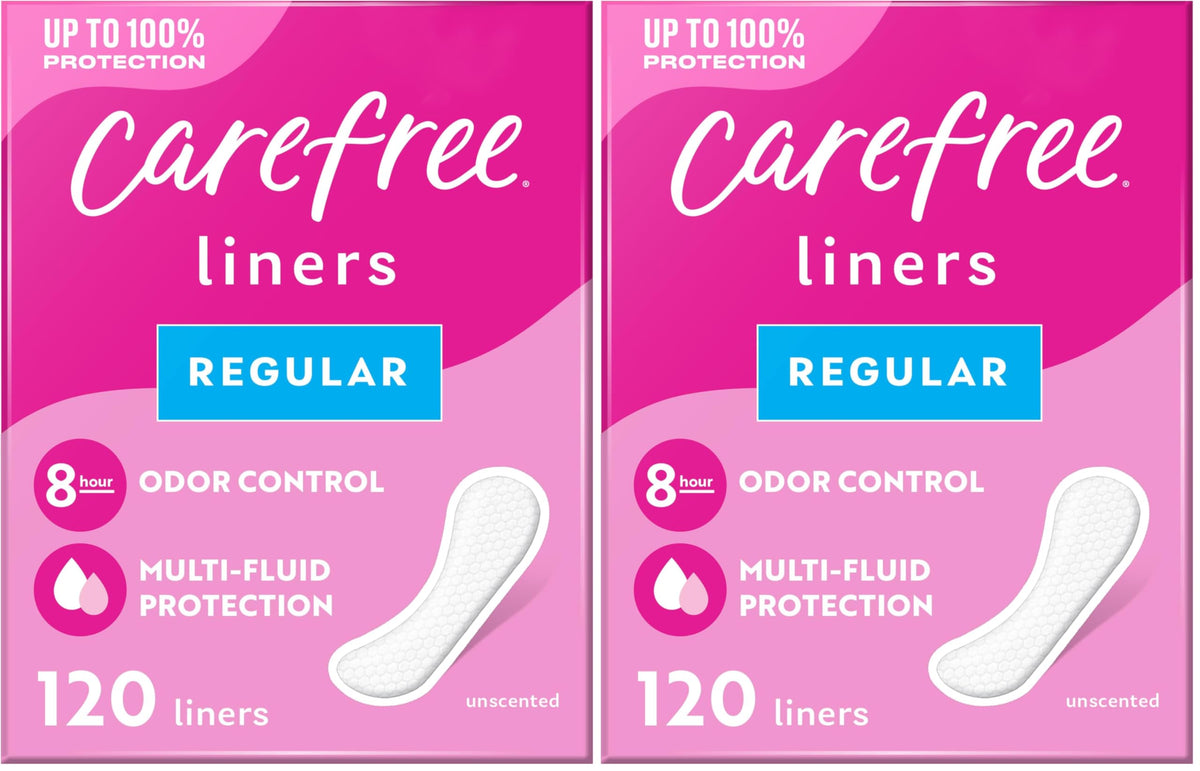 Panty Liners, Long Liners, Unwrapped, Unscented