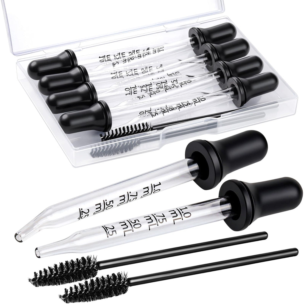 10-Piece Glass Dropper & Pipette Set