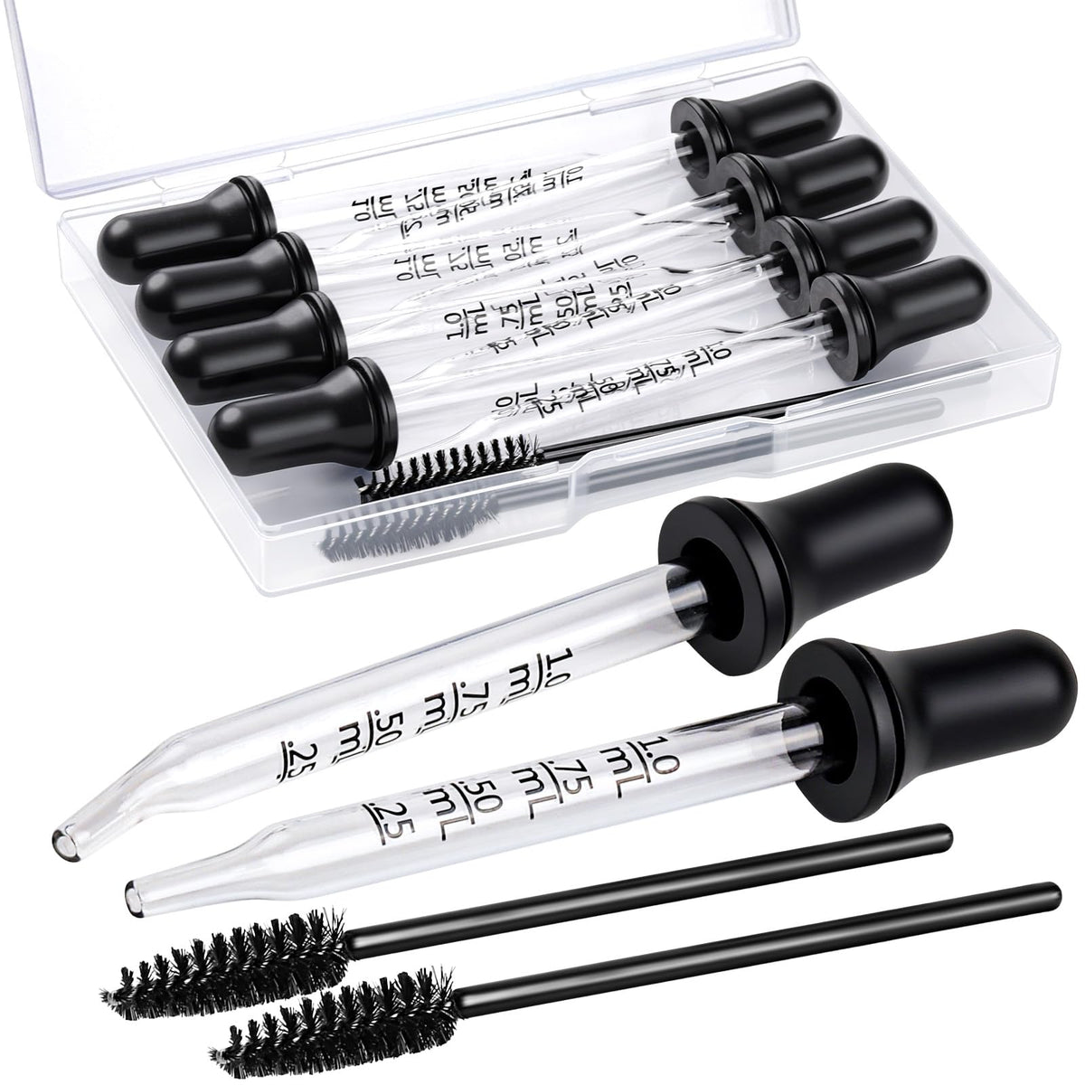 10-Piece Glass Dropper & Pipette Set