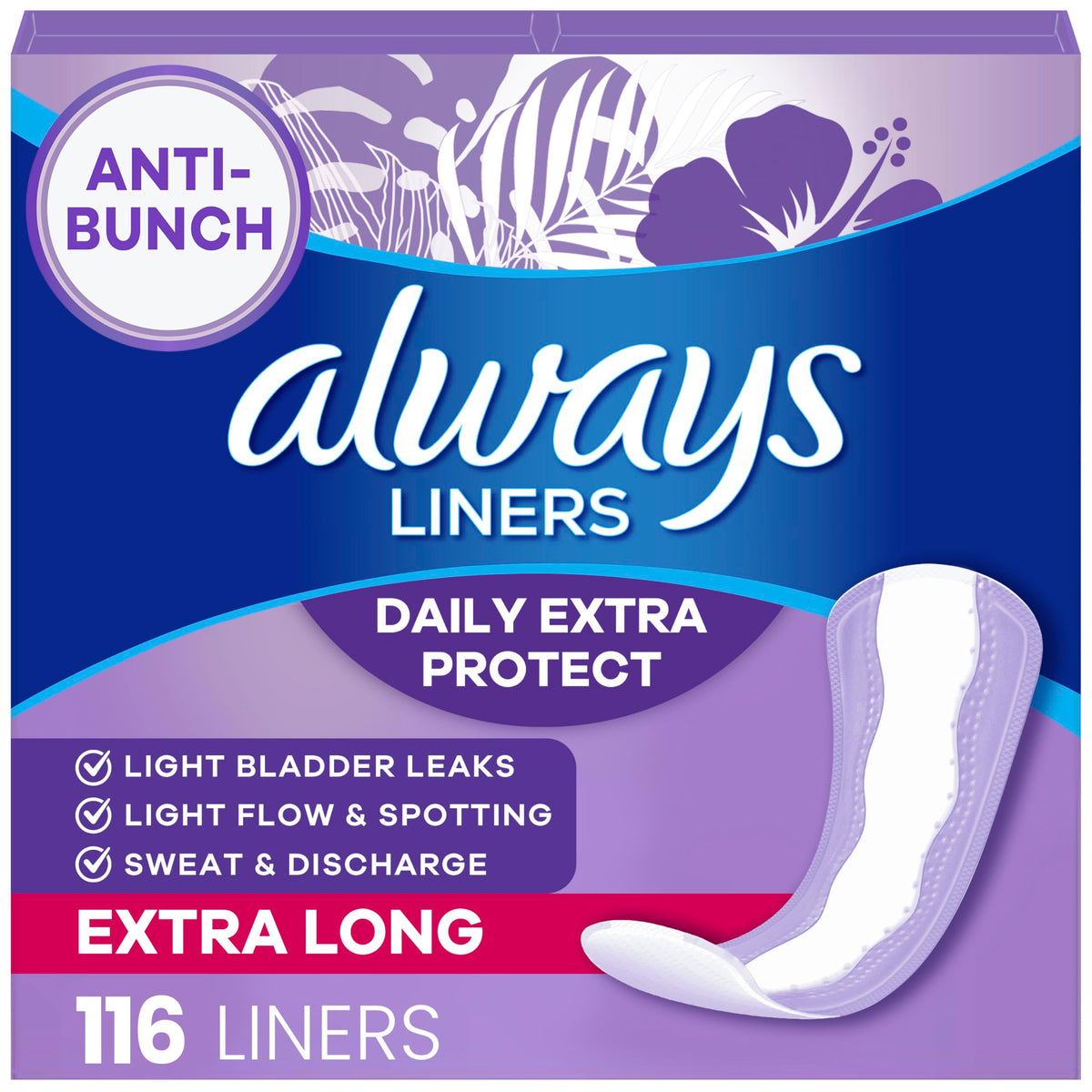 Extra-Long Unscented Panty Liners