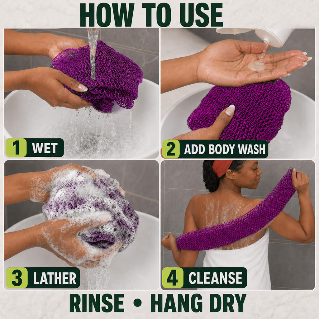 African Net Bath Scrubber