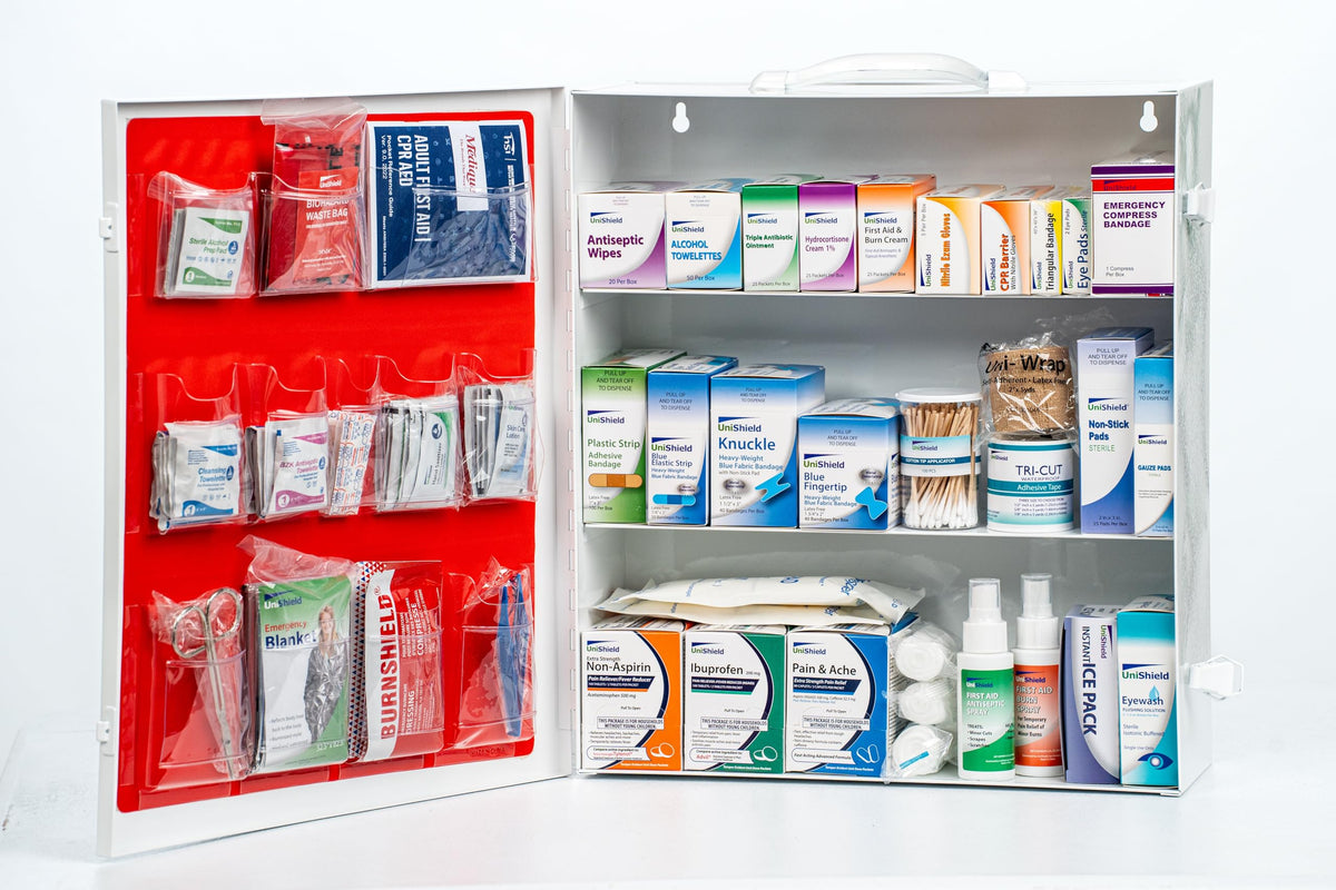 Wall-Mounted Metal First Aid Cabinet