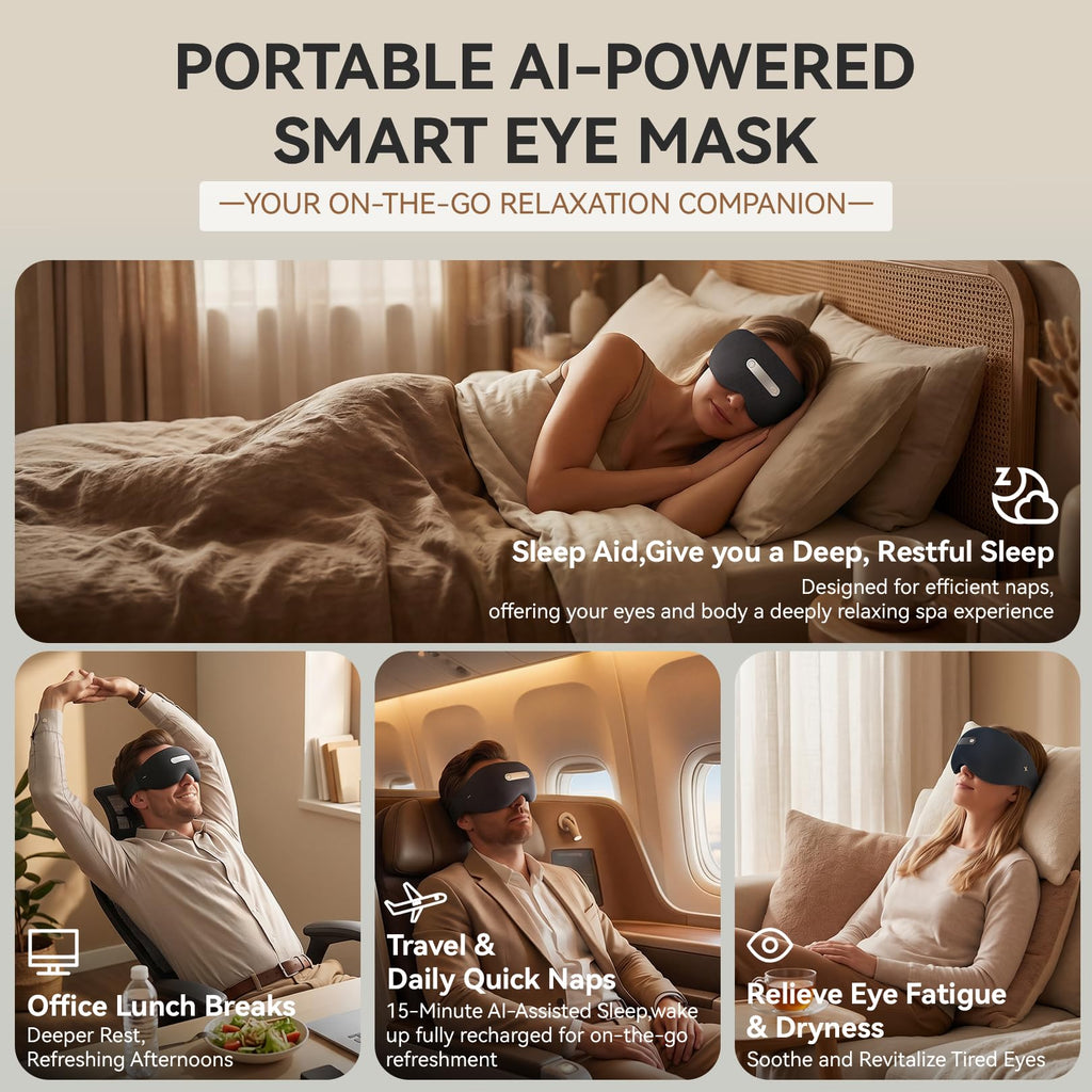 Smart Sleep Eye Mask with Heat & Massage