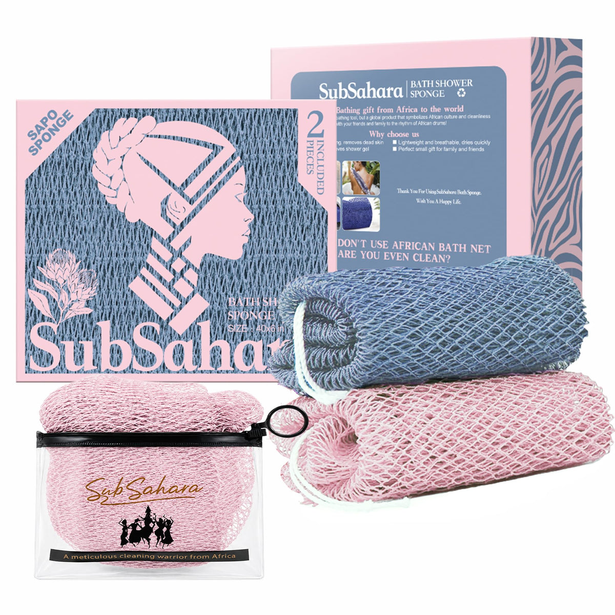 African Net Bath Scrubber