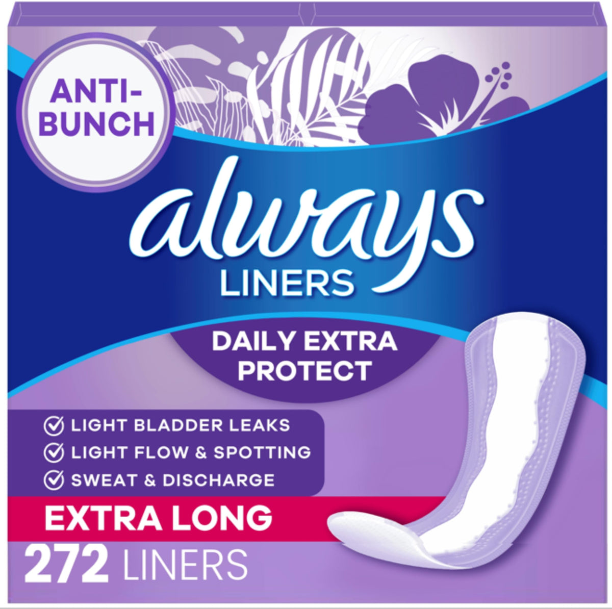 Extra-Long Unscented Panty Liners