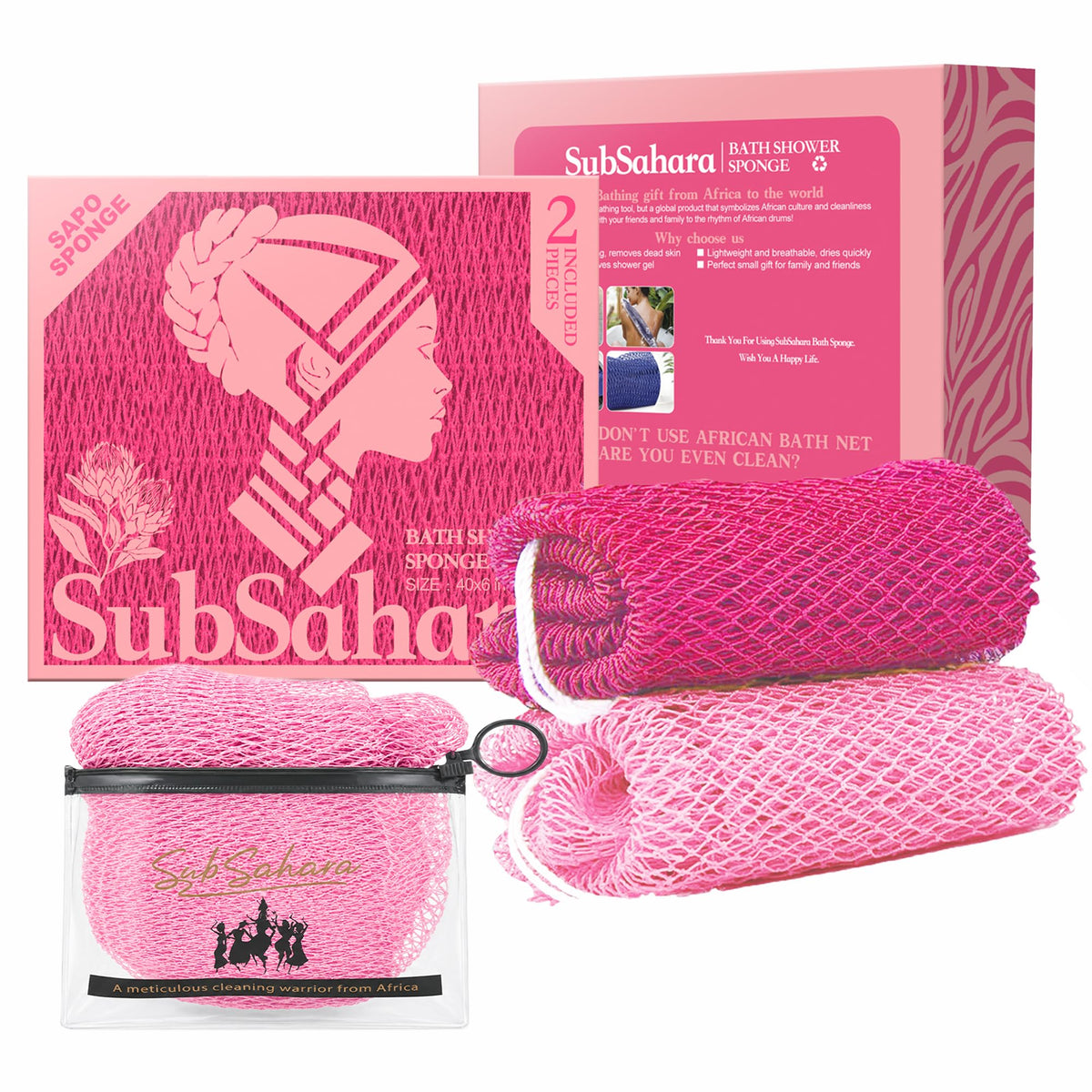 African Net Bath Scrubber