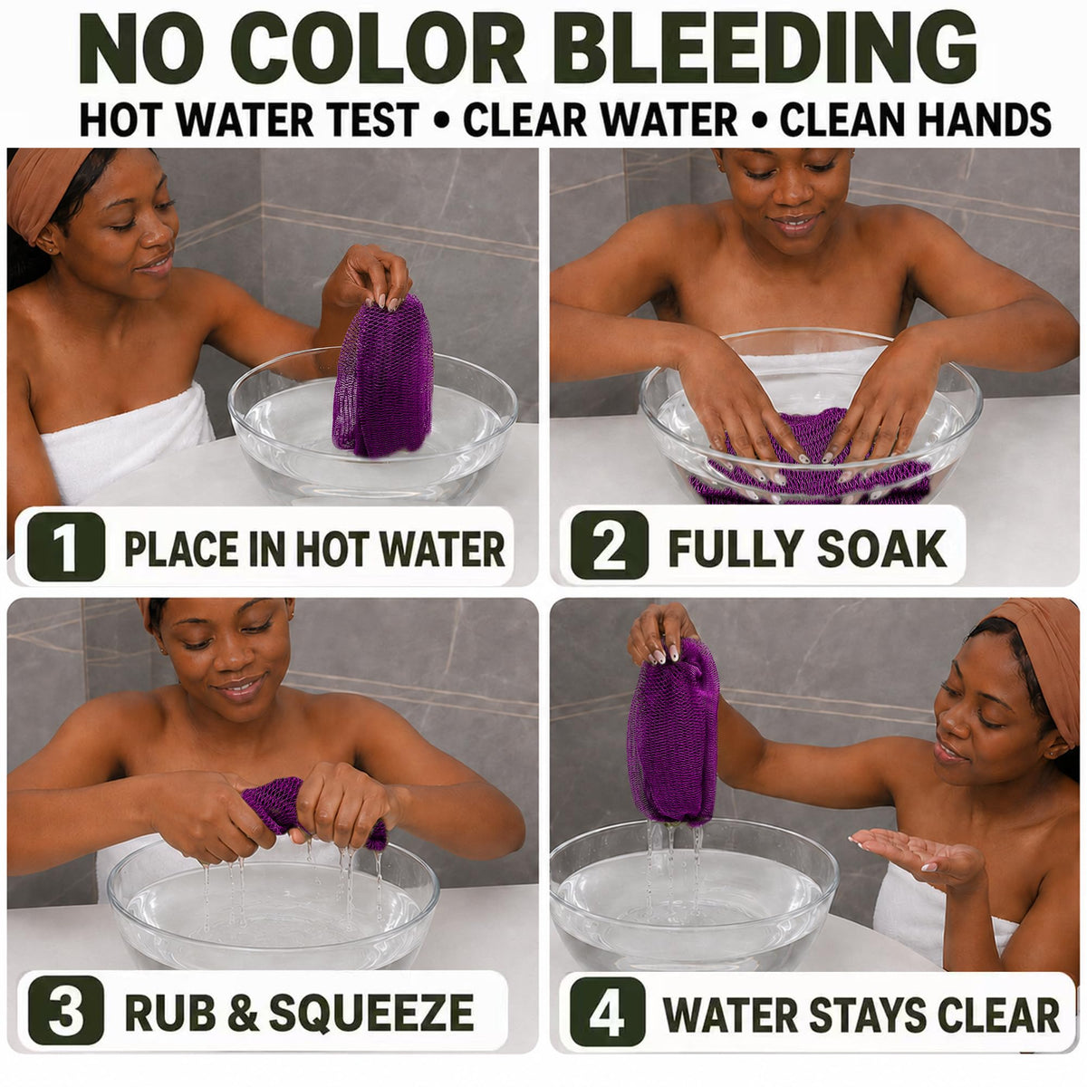 African Net Bath Scrubber