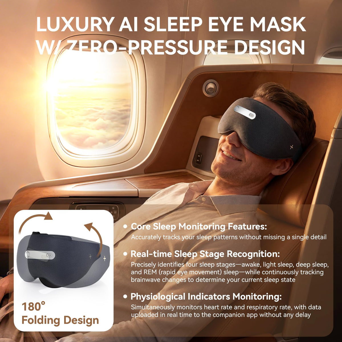 Smart Sleep Eye Mask with Heat & Massage