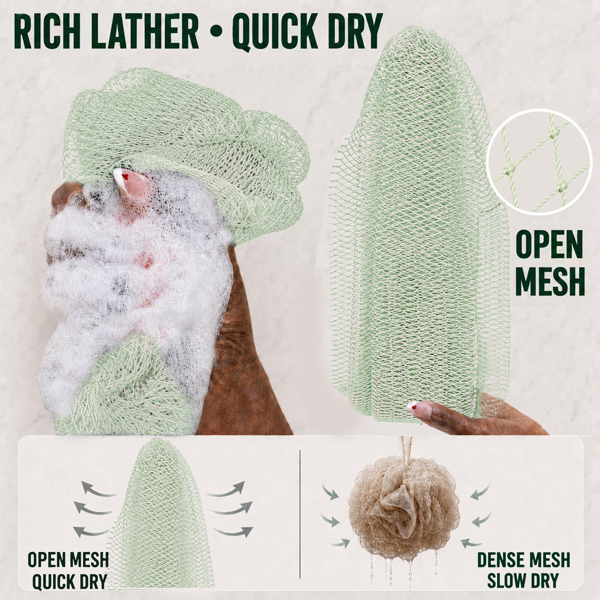 African Net Bath Scrubber