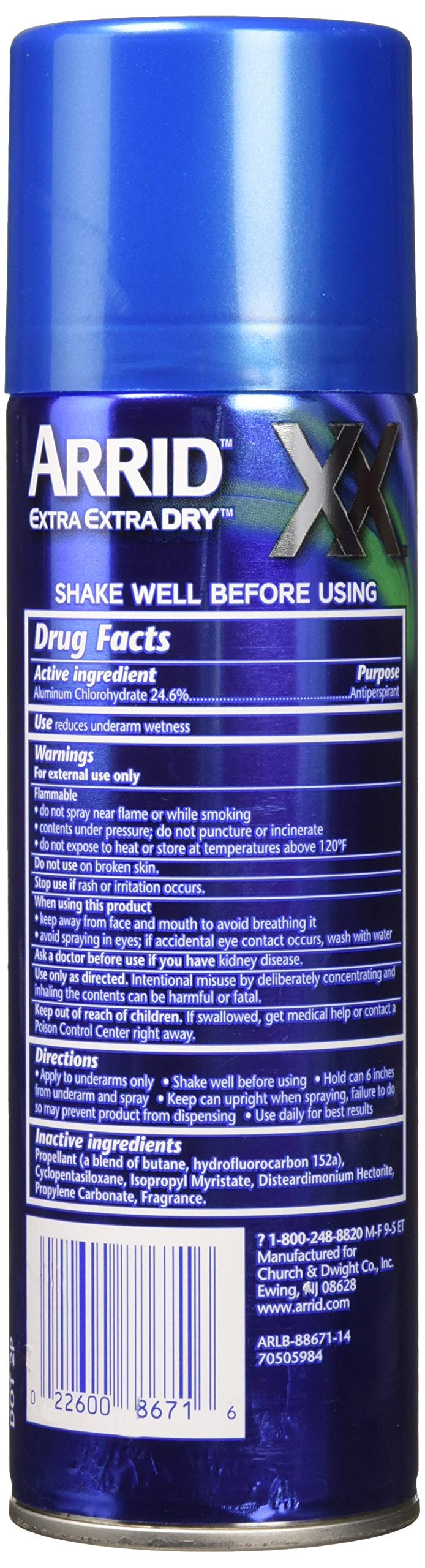 Extra Dry Ultra Clear Aerosol Deodorant