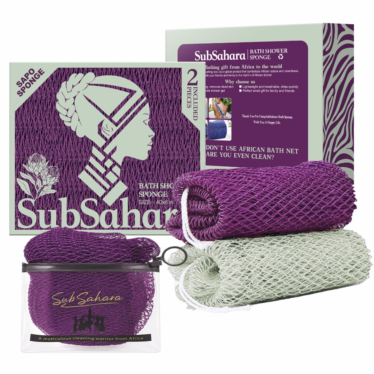 African Net Bath Scrubber