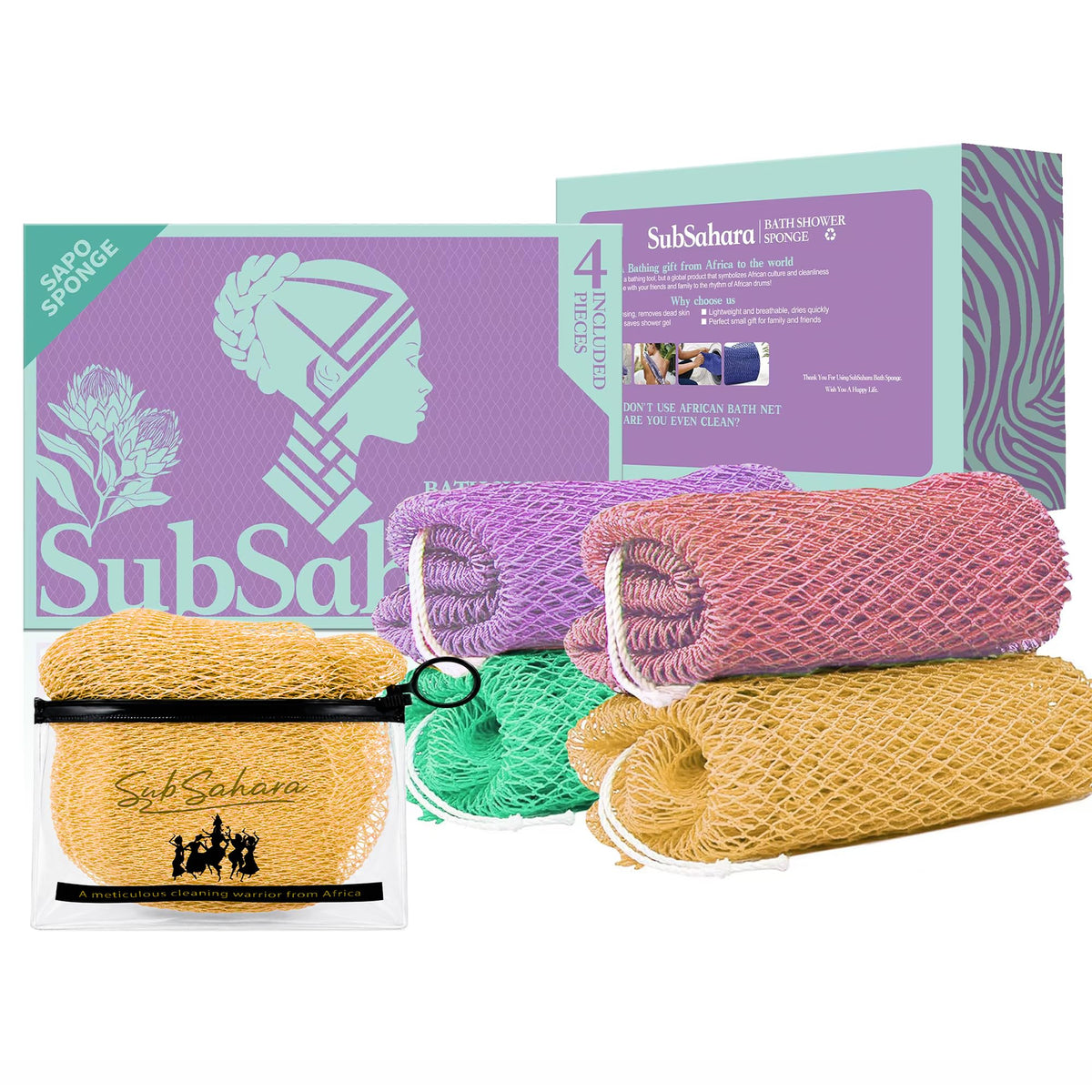African Net Bath Scrubber
