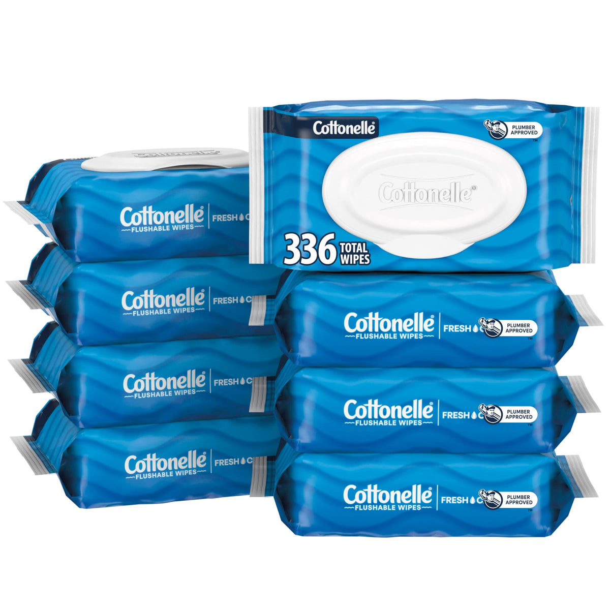 Flushable Adult Wet Wipes, 336 Count