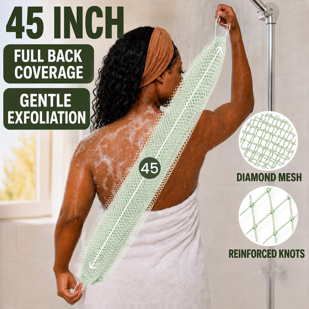 African Net Bath Scrubber