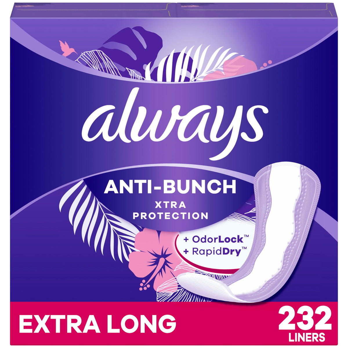 Extra-Long Unscented Panty Liners