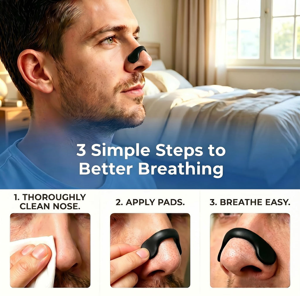 Reusable Nasal Strips for Breathing & Snoring, 30-Piece