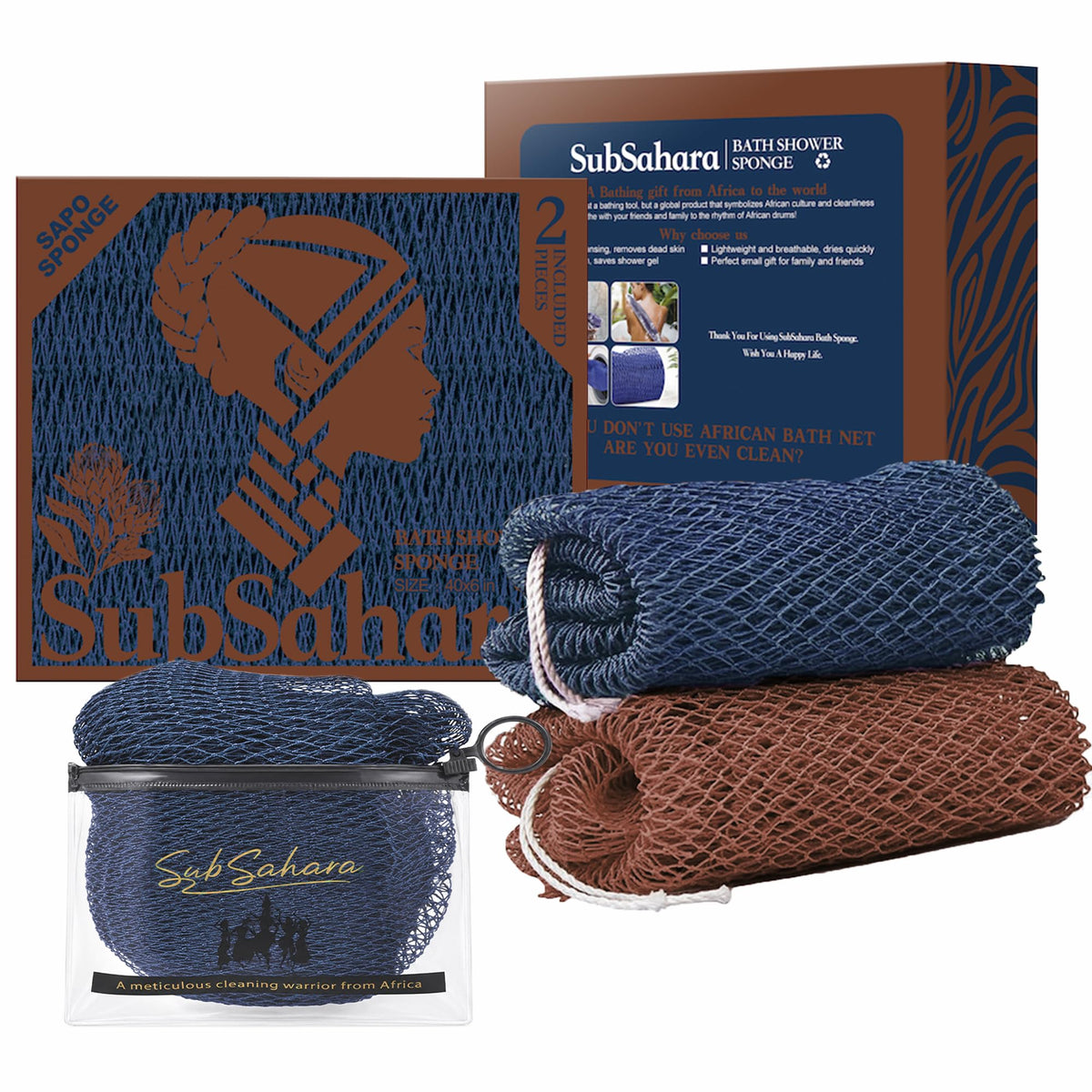 African Net Bath Scrubber
