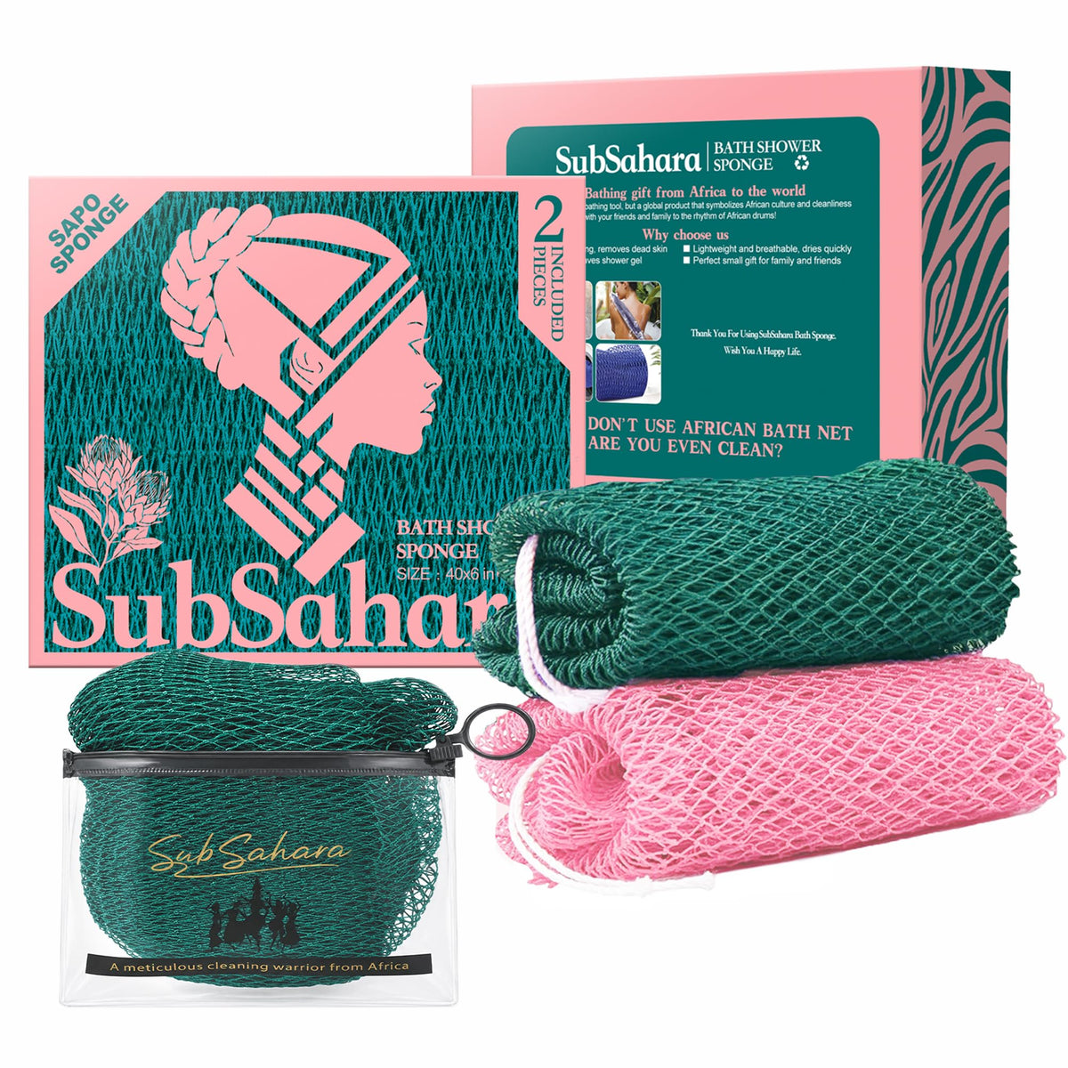 African Net Bath Scrubber