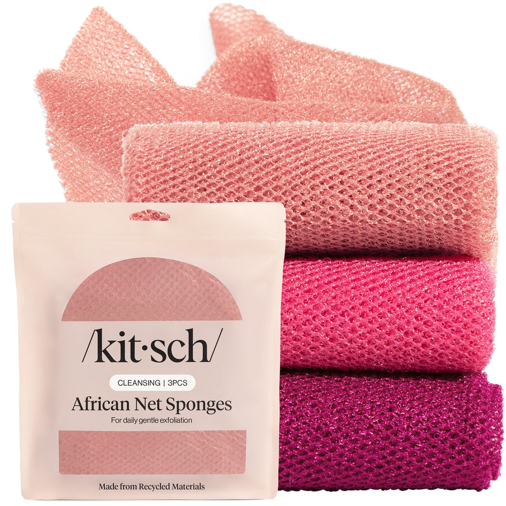 African Net Body Scrubber for Gentle Exfoliation