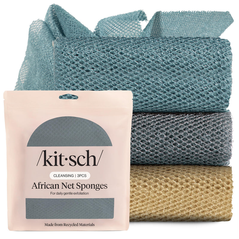 African Net Body Scrubber for Gentle Exfoliation