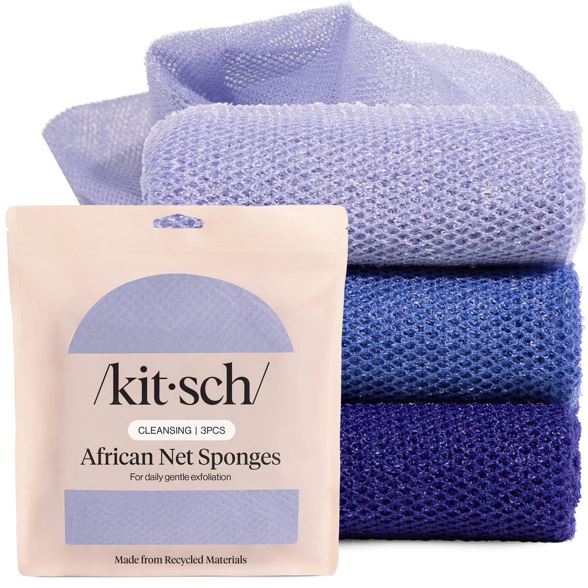 African Net Body Scrubber for Gentle Exfoliation