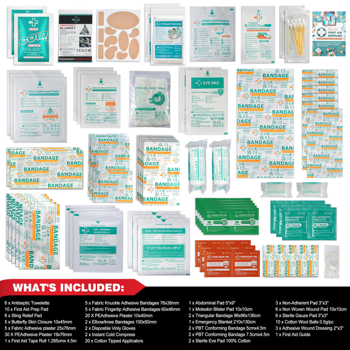 160-Piece First Aid Refill Kit