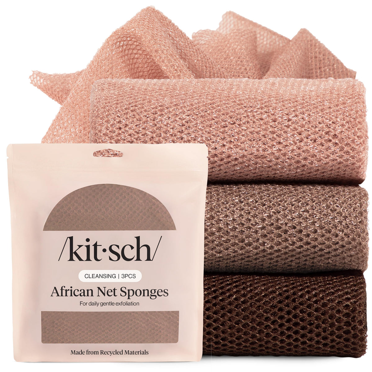 African Net Body Scrubber for Gentle Exfoliation